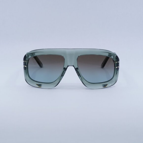 Dior DIORSIGNATURE M1U 55F2 Sunglasses Green Aviator Frame, Brown Lenses - Picture 4 of 11